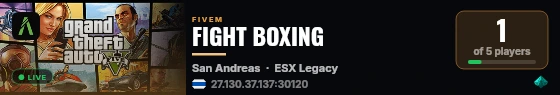 Unconfigured | ESX Legacy Server live status badge