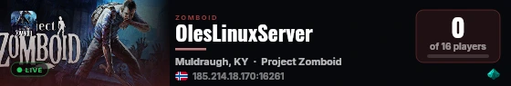 OlesLinuxServer live status badge