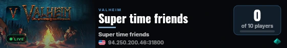 Super time friends live status badge