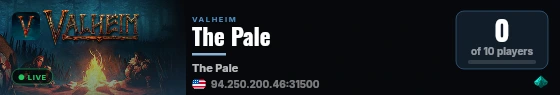 The Pale live status badge