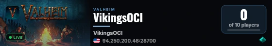 VikingsOCI live status badge