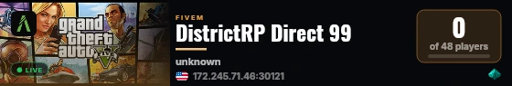 DistrictRP Direct 99 live status badge