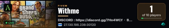 Withme live status badge