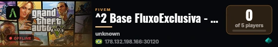 ^2 Base FluxoExclusiva - TEMA PROPRIO 👹 ^7 | ☂️ Base Completa e Inovadora ☂️ | 🎮 https://discord.gg/fluxoshop live status badge