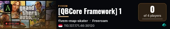 [QBCore Framework] 1 live status badge