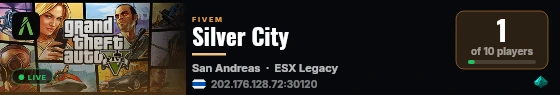 Silver City live status badge