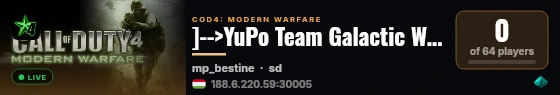 ]-->YuPo Team Galactic Warfare Mod<--[ live status badge