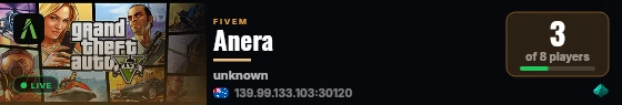 Anera live status badge