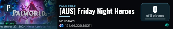 [AUS] Friday Night Heroes live status badge
