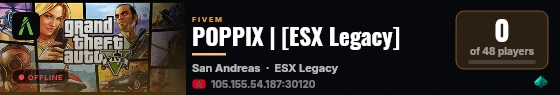 POPPIX | [ESX Legacy] live status badge