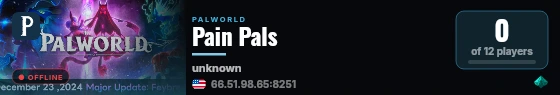 Pain Pals live status badge