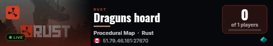 Draguns hoard live status badge