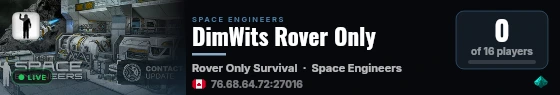 DimWits Rover Only live status badge