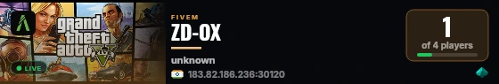 ZD-OX live status badge