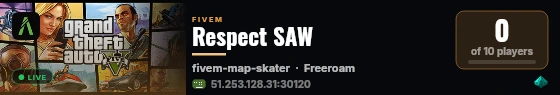 Respect SAW live status badge