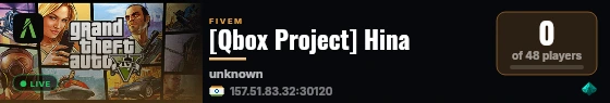 [Qbox Project] Hina live status badge