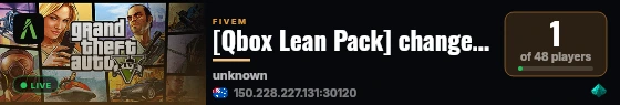 [Qbox Lean Pack] change-me live status badge