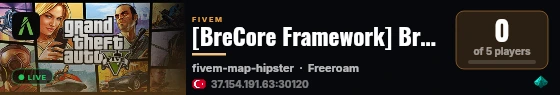 [BreCore Framework] Bremyn Test Server live status badge