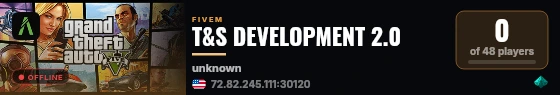 T&S DEVELOPMENT 2.0 live status badge