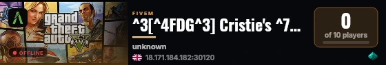 ^3[^4FDG^3] Cristie's ^7Development City live status badge