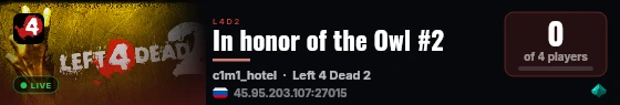 In honor of the Owl #2 live status badge