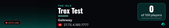 Trox Test live status badge