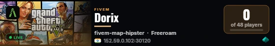Dorix live status badge