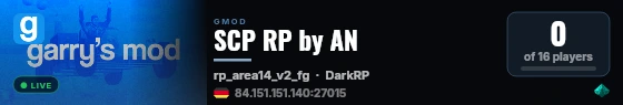 SCP RP by AN live status badge