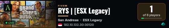 RYS | [ESX Legacy] live status badge