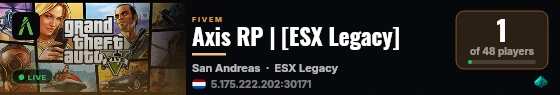 Axis RP | [ESX Legacy] live status badge