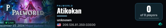 Atikokan live status badge