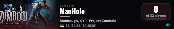 ManHole live status badge