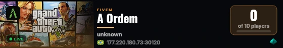 A Ordem live status badge