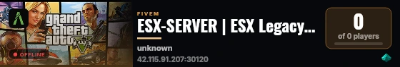 ESX-SERVER | ESX Legacy Server live status badge