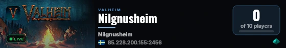Nilgnusheim live status badge