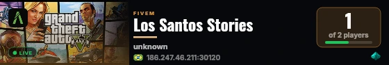 Los Santos Stories live status badge