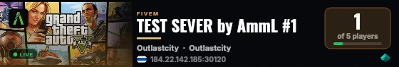 TEST SEVER by AmmL #1 live status badge