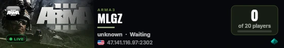 MLGZ live status badge