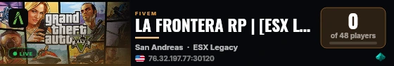 LA FRONTERA RP | [ESX Legacy] live status badge