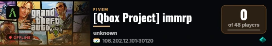 [Qbox Project] immrp live status badge