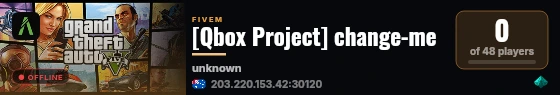 [Qbox Project] change-me live status badge