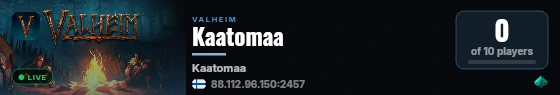 Kaatomaa live status badge