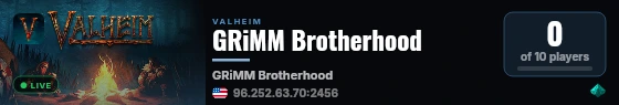 GRiMM Brotherhood live status badge