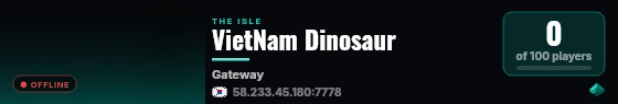 VietNam Dinosaur live status badge