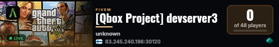 [Qbox Project] devserver3 live status badge