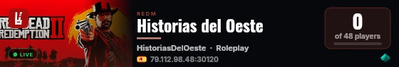 Historias del Oeste live status badge