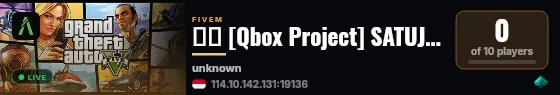 🇮🇩 [Qbox Project] SATUJIWA INDO 🇮🇩 live status badge