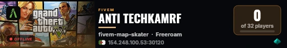 ANTI TECHKAMRF live status badge