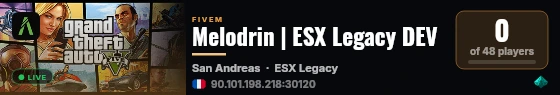 Melodrin | [ESX Legacy] live status badge