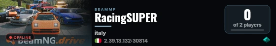 RacingSUPER live status badge